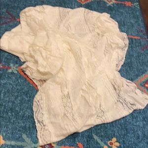 White lace shawl